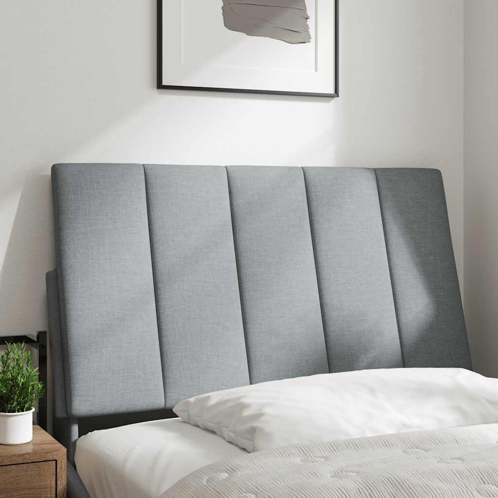 Cuscino Testiera Hanko Grigio Chiaro 80 cm in Tessuto