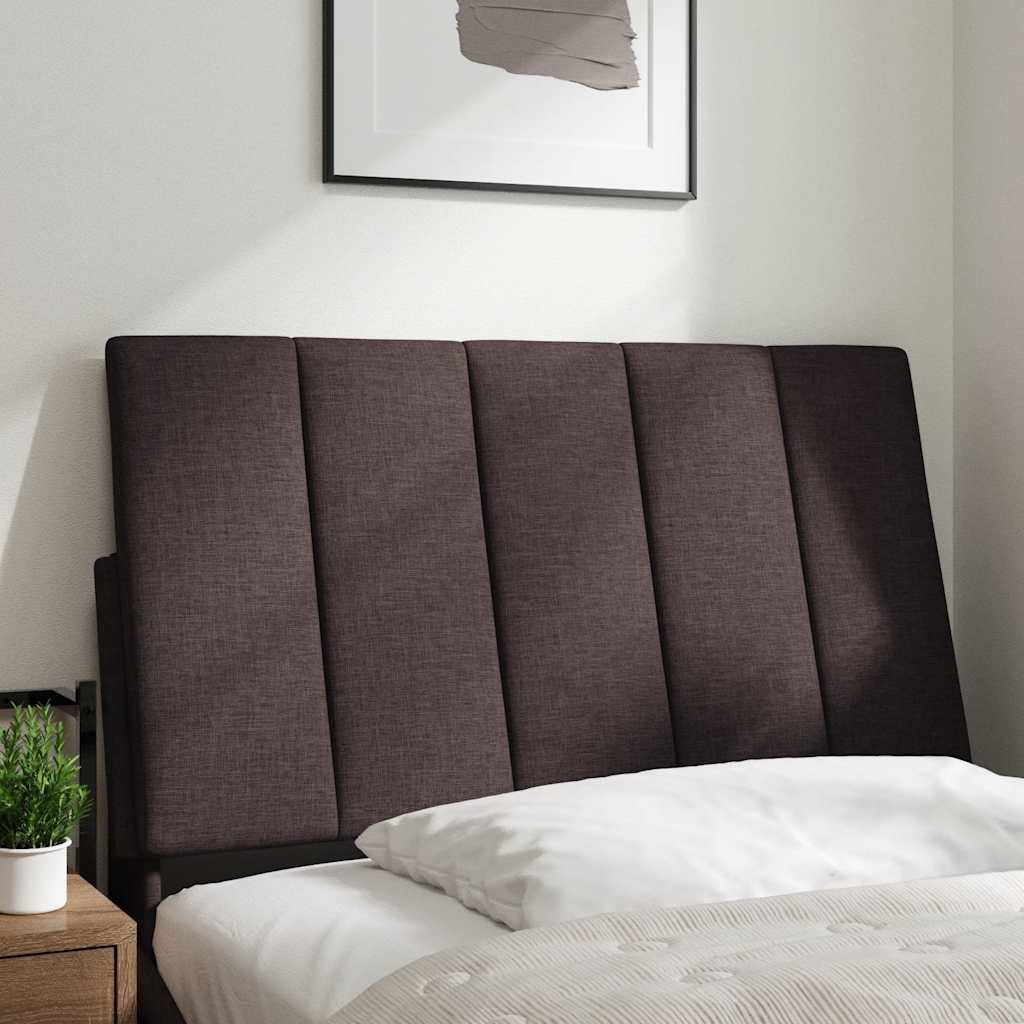Cuscino Testiera Hanko Marrone Scuro 80 cm in Tessuto