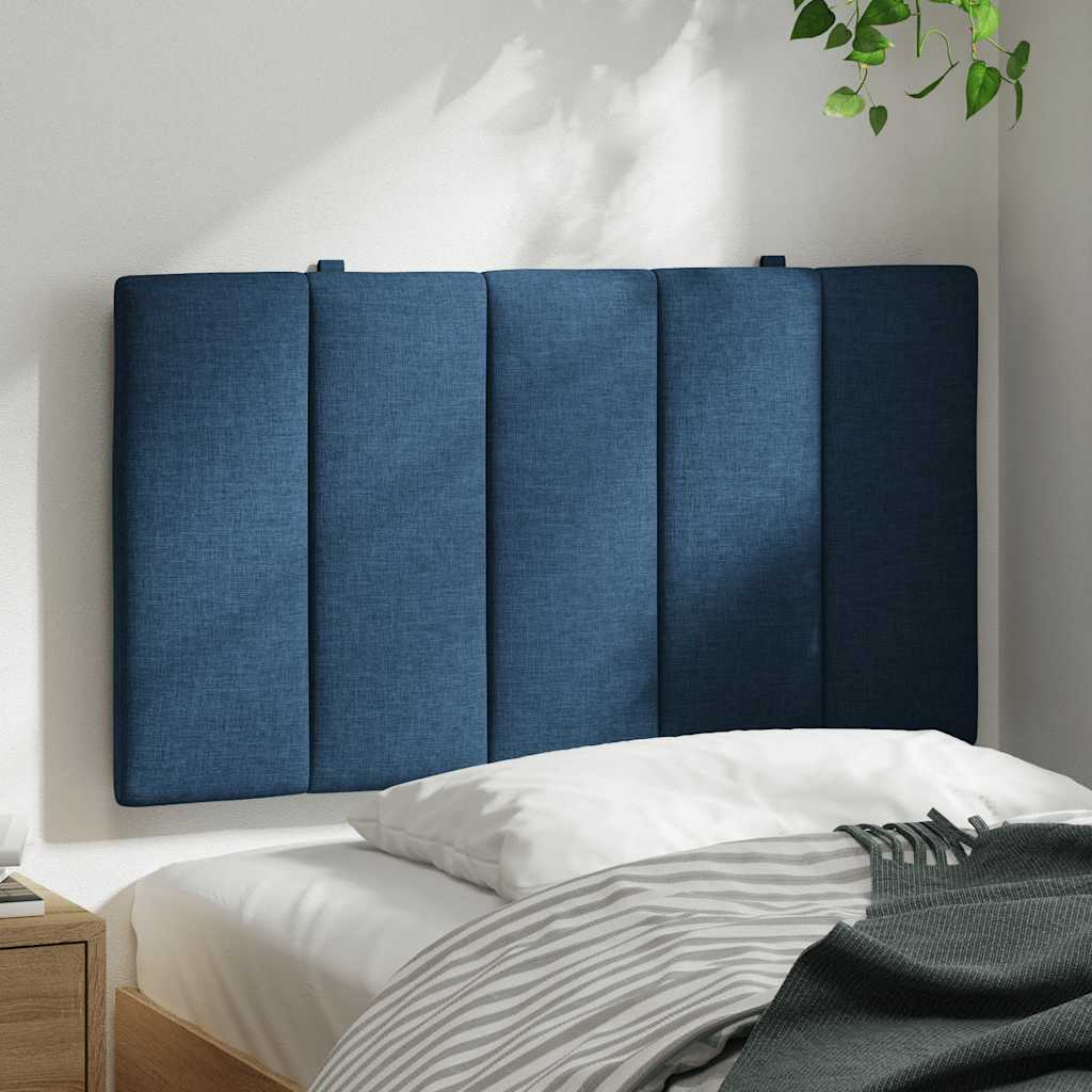 Cuscino Testiera Hanko Blu 80 cm in Tessuto