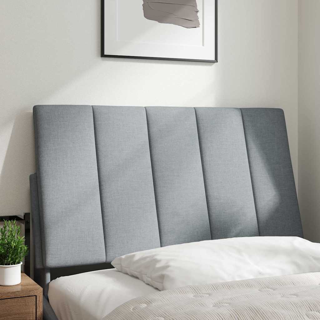 Cuscino Testiera Hanko Grigio Chiaro 90 cm in Tessuto
