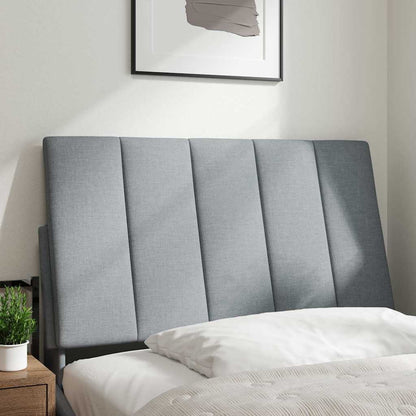 Cuscino Testiera Hanko Grigio Chiaro 90 cm in Tessuto