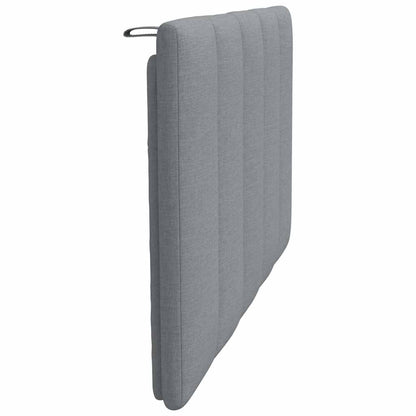 Cuscino Testiera Hanko Grigio Chiaro 90 cm in Tessuto