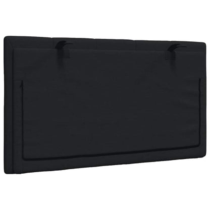 Cuscino Testiera Hanko Nero 90 cm in Tessuto