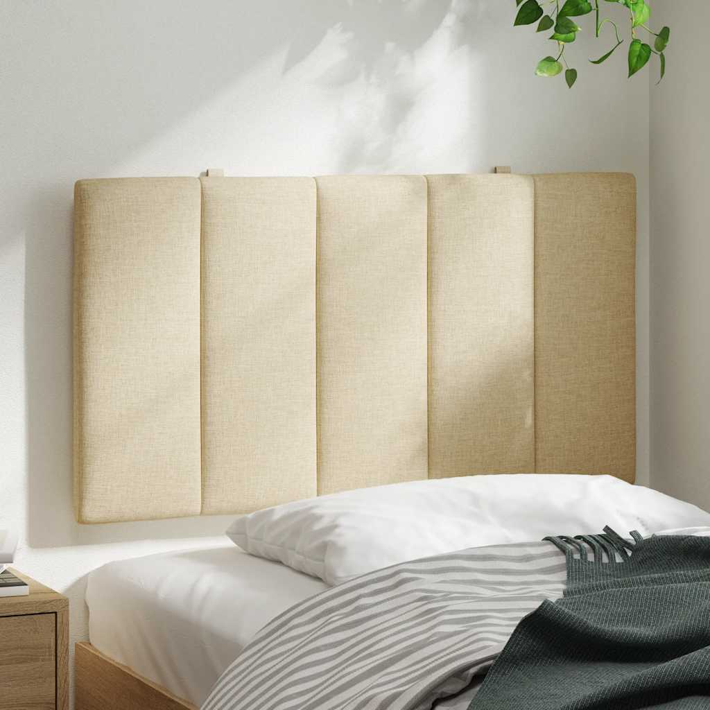 Cuscino Testiera Hanko Crema 90 cm in Tessuto