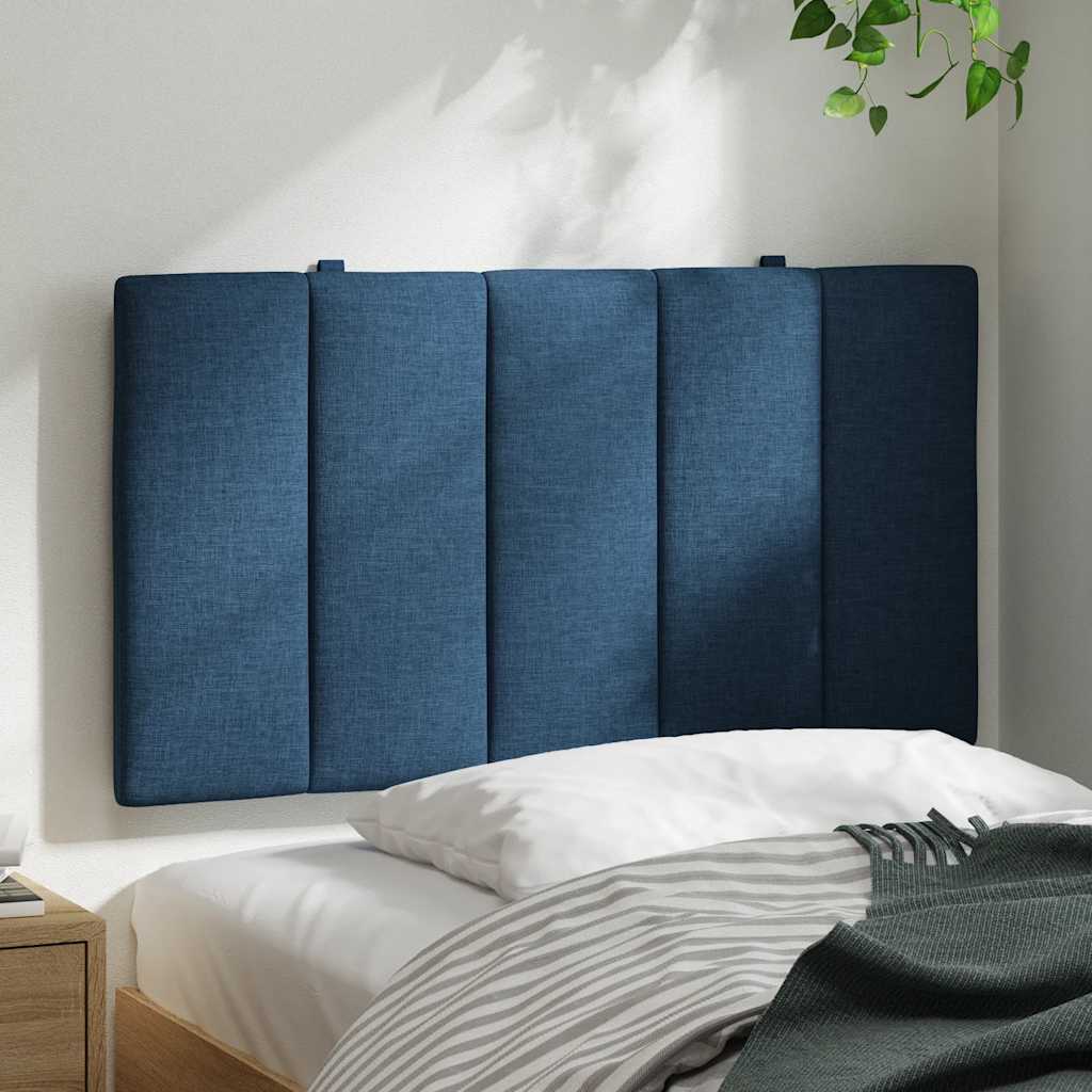 Cuscino Testiera Hanko Blu 90 cm in Tessuto