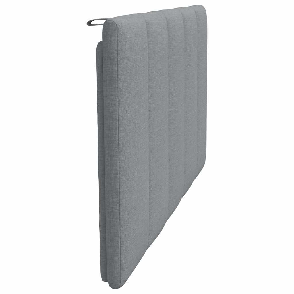 Cuscino Testiera Hanko Grigio Chiaro 100 cm in Tessuto