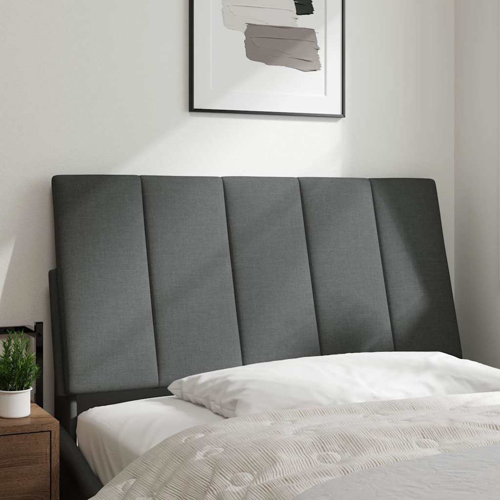 Cuscino Testiera Hanko Grigio Scuro 100 cm in Tessuto