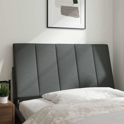 Cuscino Testiera Hanko Grigio Scuro 100 cm in Tessuto