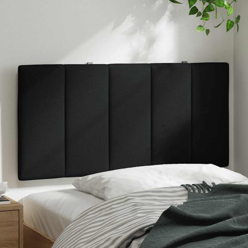 Cuscino Testiera Hanko Nero 100 cm in Tessuto