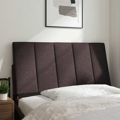 Cuscino Testiera Hanko Marrone Scuro 100 cm in Tessuto