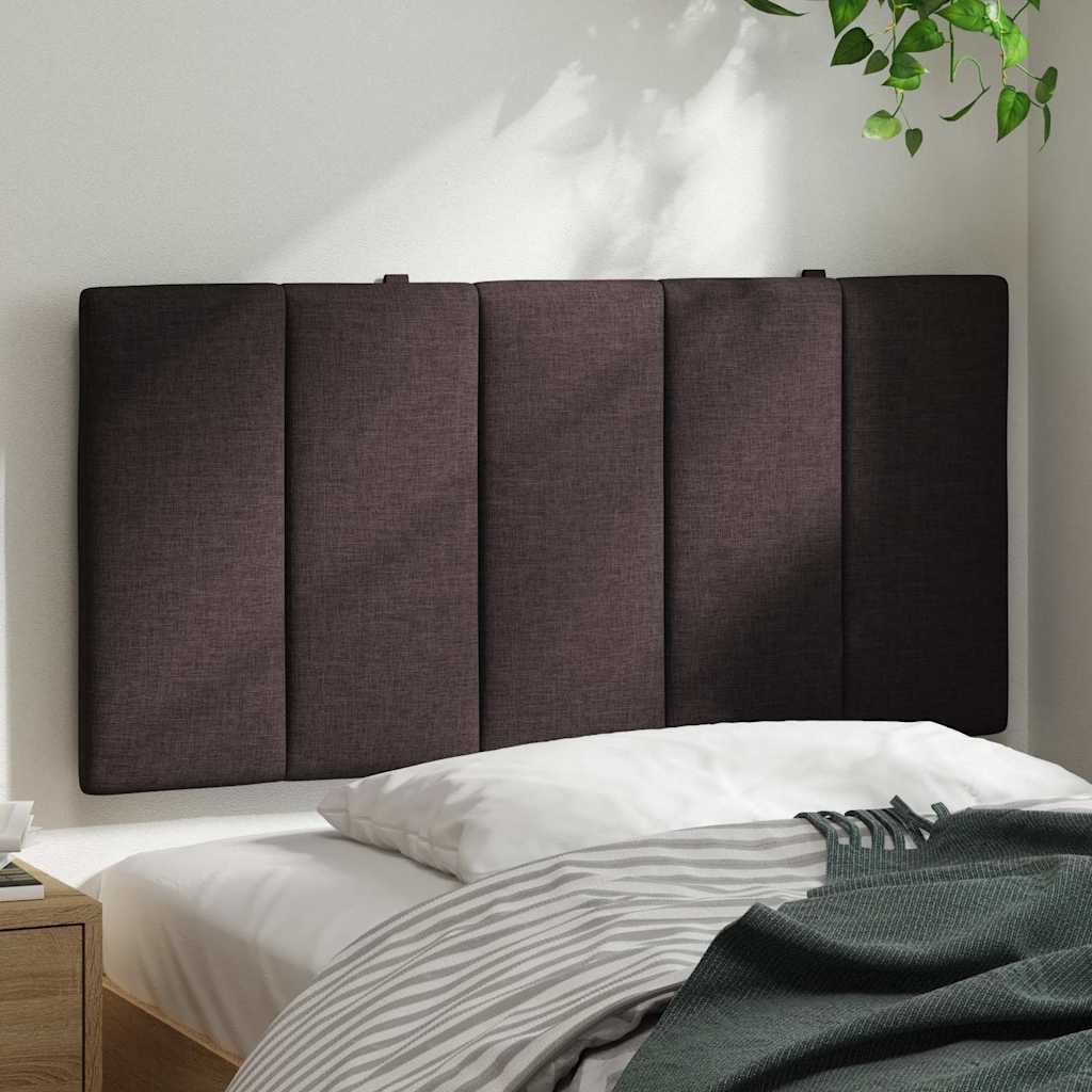 Cuscino Testiera Hanko Marrone Scuro 100 cm in Tessuto