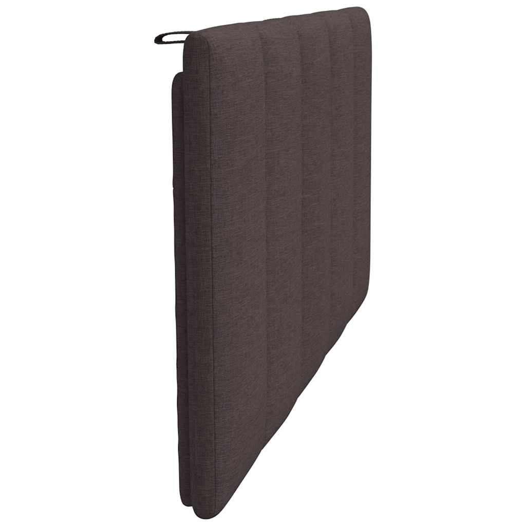 Cuscino Testiera Hanko Marrone Scuro 100 cm in Tessuto