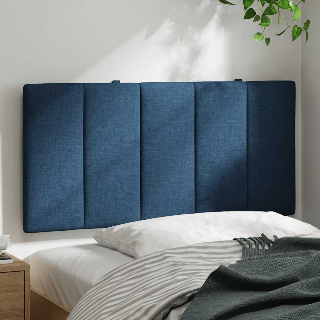 Cuscino Testiera Hanko Blu 100 cm in Tessuto
