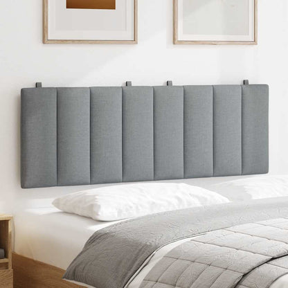 Cuscino Testiera Hanko Grigio Chiaro 120 cm in Tessuto