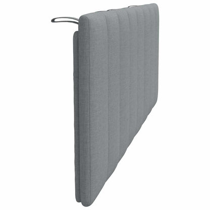 Cuscino Testiera Hanko Grigio Chiaro 120 cm in Tessuto