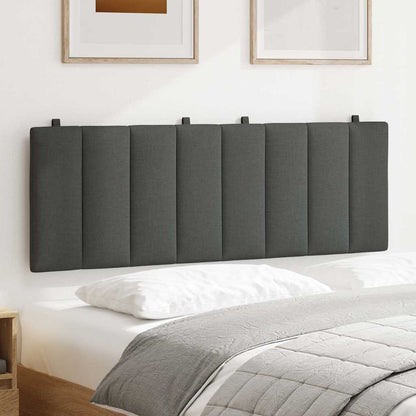 Cuscino Testiera Hanko Grigio Scuro 120 cm in Tessuto