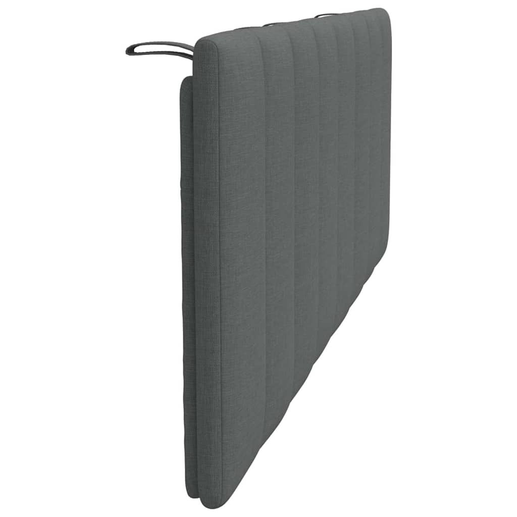 Cuscino Testiera Hanko Grigio Scuro 120 cm in Tessuto