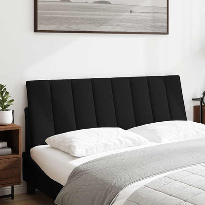 Cuscino Testiera Hanko Nero 120 cm in Tessuto