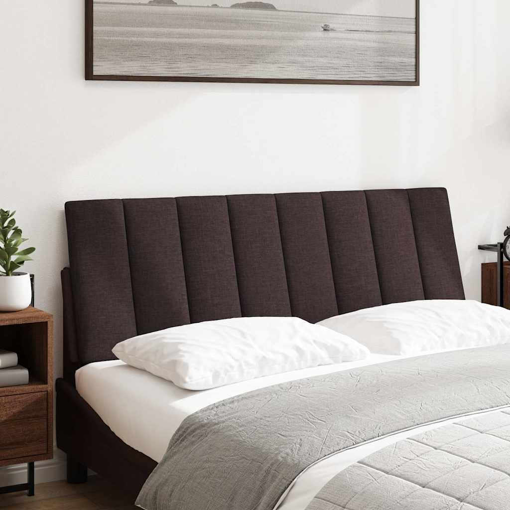Cuscino Testiera Hanko Marrone Scuro 120 cm in Tessuto