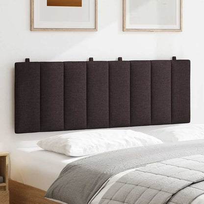 Cuscino Testiera Hanko Marrone Scuro 120 cm in Tessuto