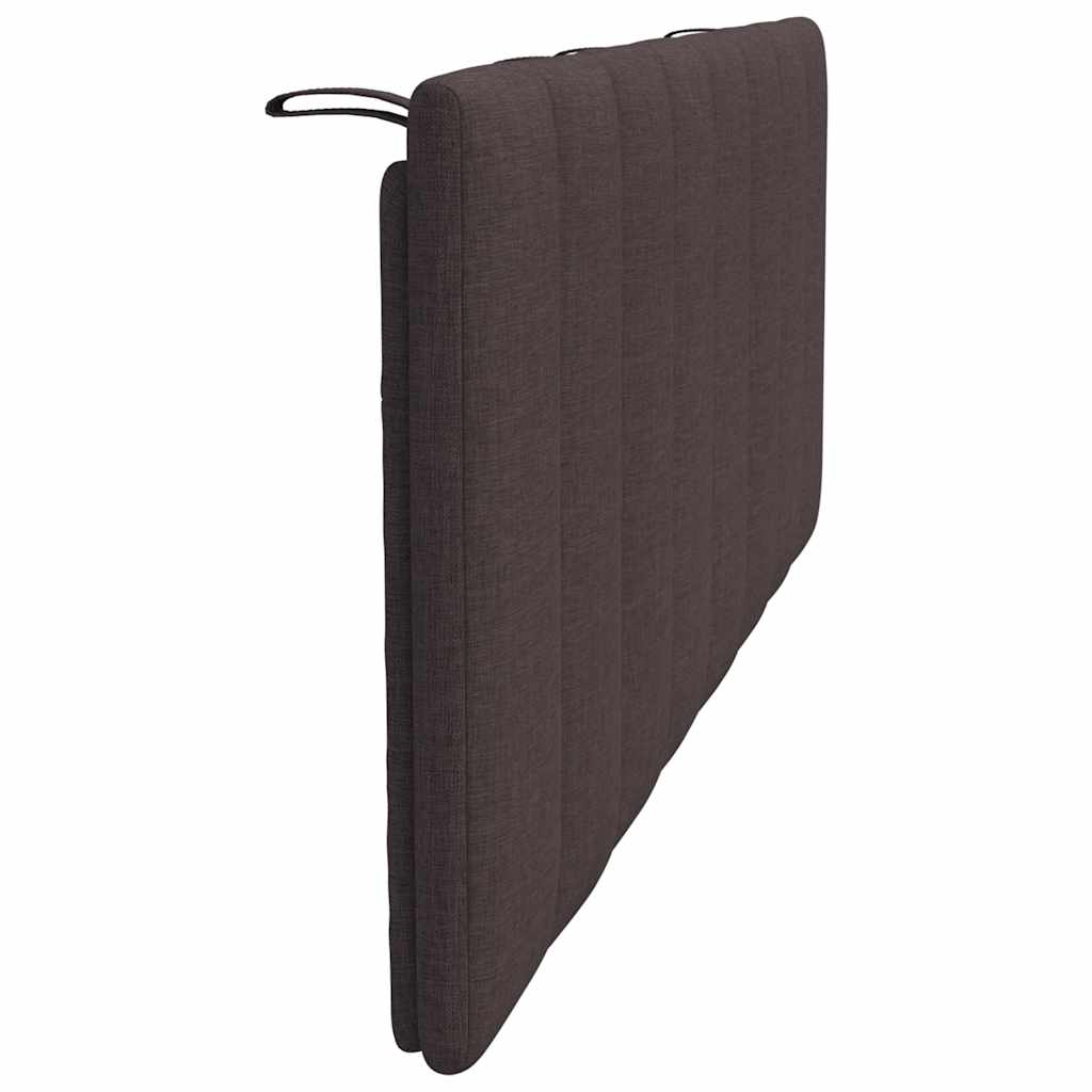 Cuscino Testiera Hanko Marrone Scuro 120 cm in Tessuto