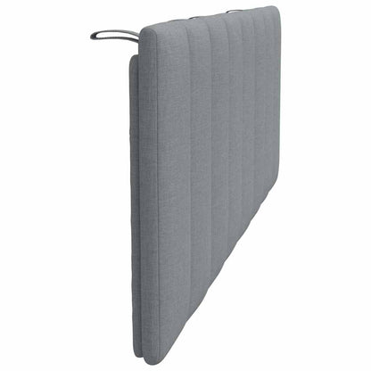 Cuscino Testiera Hanko Grigio Chiaro 140 cm in Tessuto