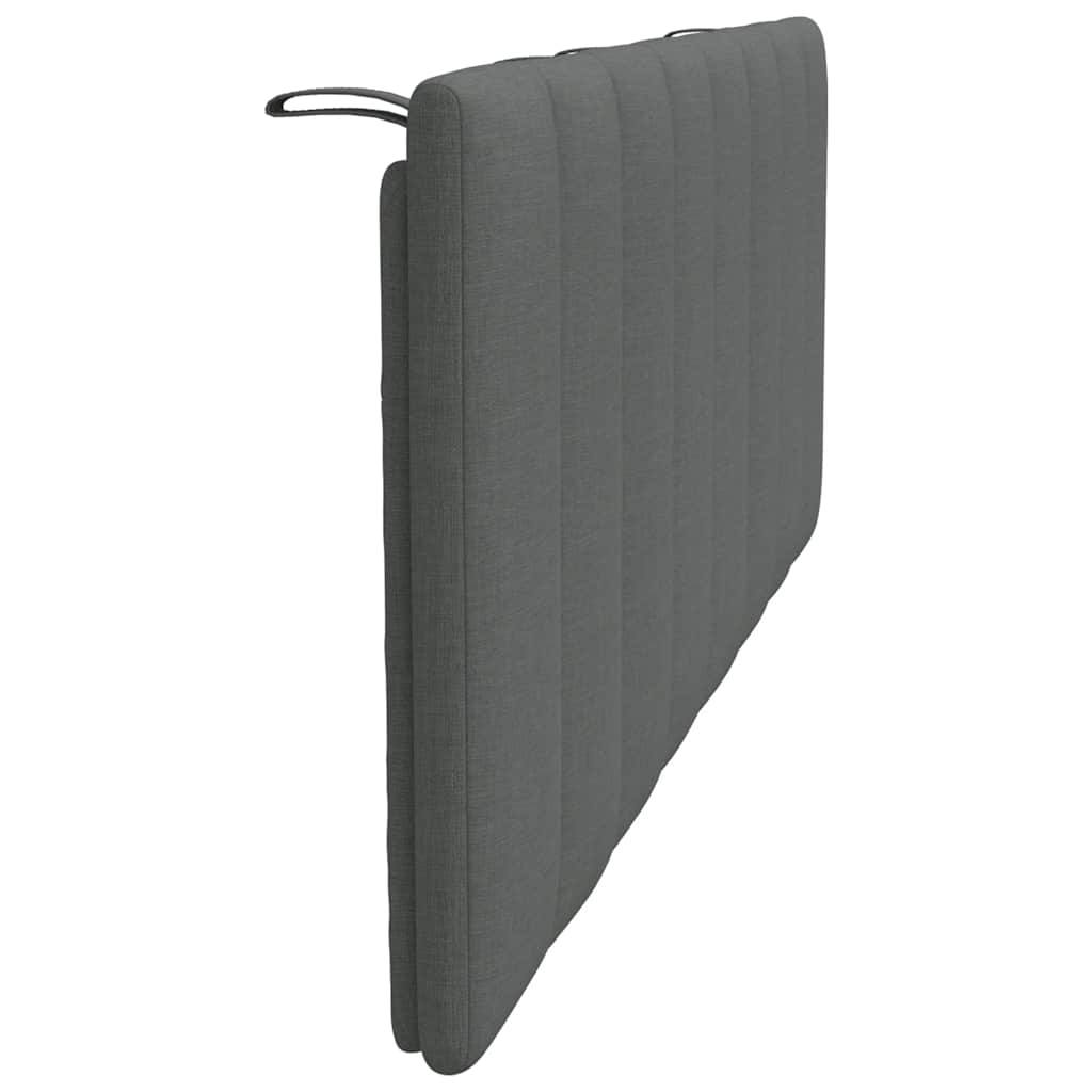 Cuscino Testiera Hanko Grigio Scuro 140 cm in Tessuto