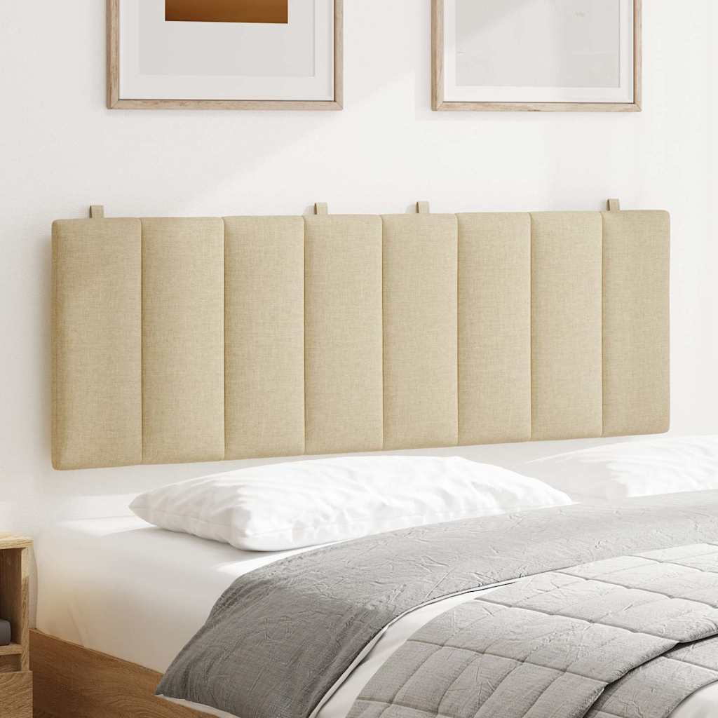 Cuscino Testiera Hanko Crema 140 cm in Tessuto