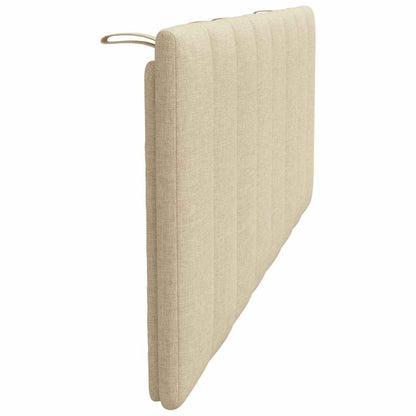 Cuscino Testiera Hanko Crema 140 cm in Tessuto