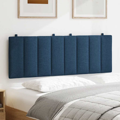 Cuscino Testiera Hanko Blu 140 cm in Tessuto