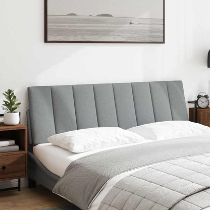 Cuscino Testiera Hanko Grigio Chiaro 160 cm in Tessuto