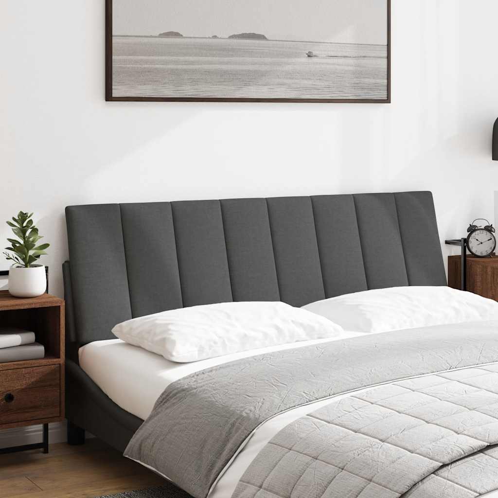 Cuscino Testiera Hanko Grigio Scuro 160 cm in Tessuto