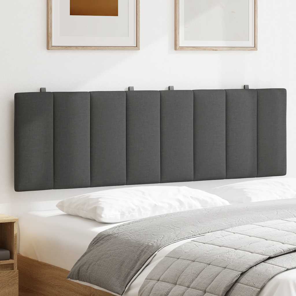 Cuscino Testiera Hanko Grigio Scuro 160 cm in Tessuto