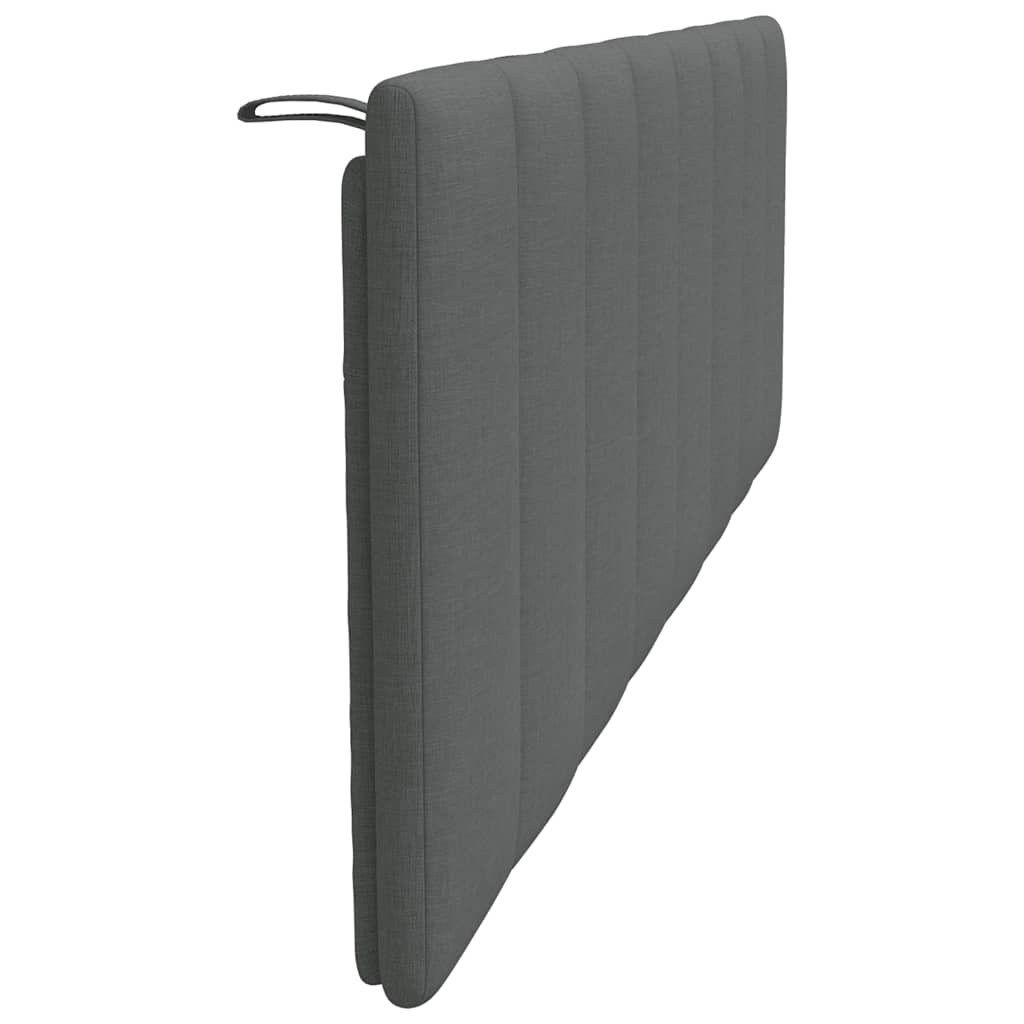 Cuscino Testiera Hanko Grigio Scuro 160 cm in Tessuto
