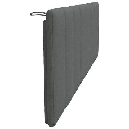 Cuscino Testiera Hanko Grigio Scuro 160 cm in Tessuto