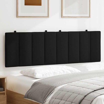Cuscino Testiera Hanko Nero 160 cm in Tessuto