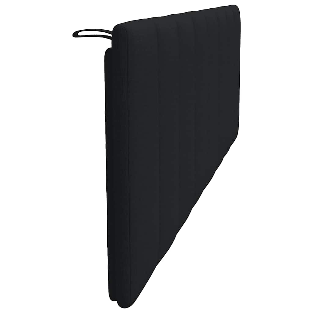 Cuscino Testiera Hanko Nero 160 cm in Tessuto