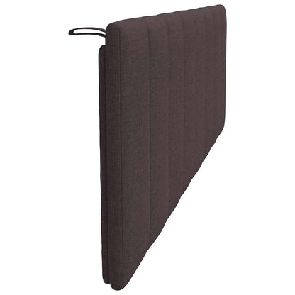 Cuscino Testiera Hanko Marrone Scuro 160 cm in Tessuto