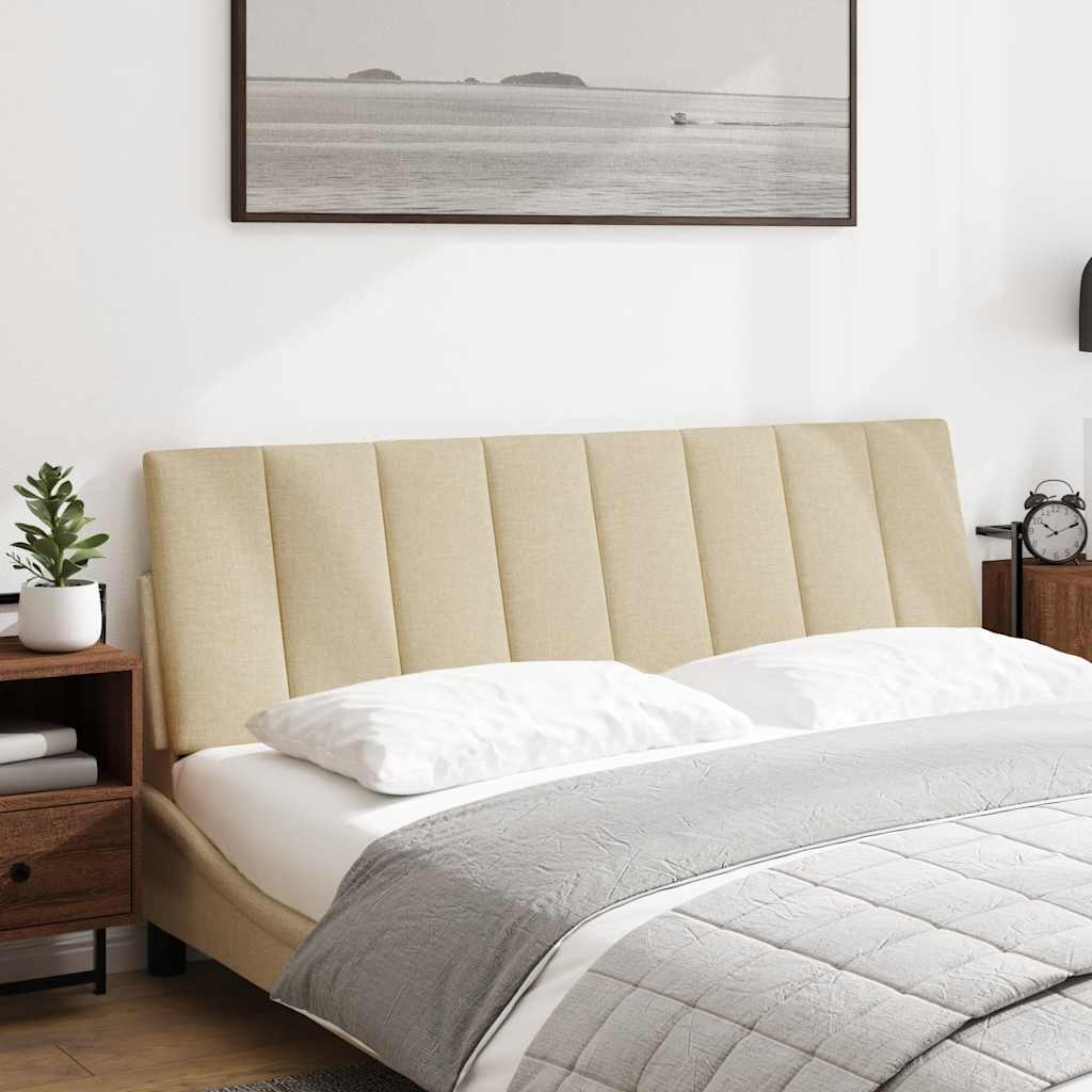 Cuscino Testiera Hanko Crema 160 cm in Tessuto