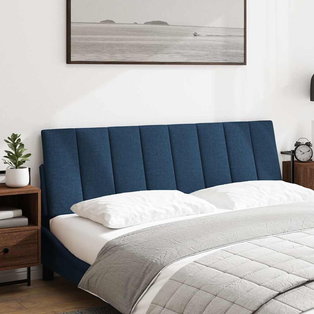 Cuscino Testiera Hanko Blu 160 cm in Tessuto