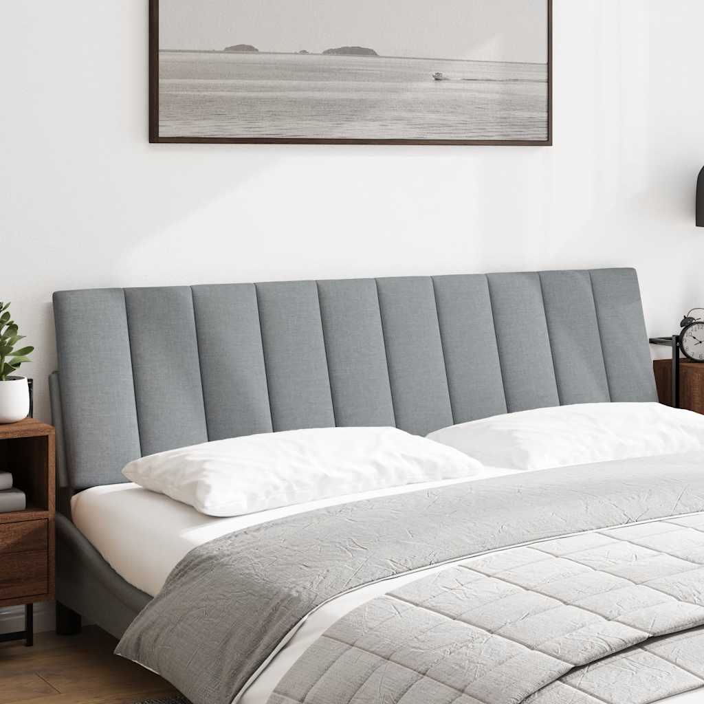 Cuscino Testiera Hanko Grigio Chiaro 180 cm in Tessuto