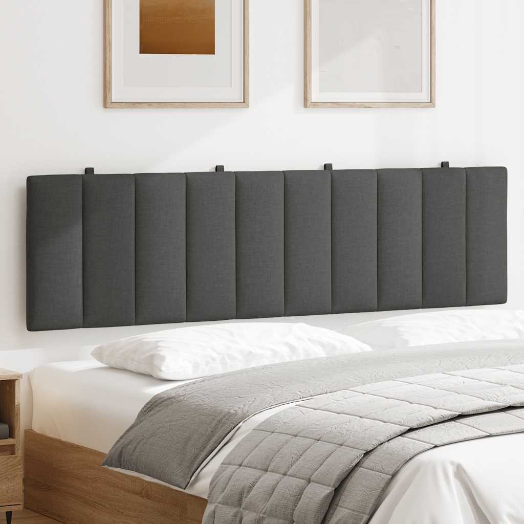 Cuscino Testiera Hanko Grigio Scuro 180 cm in Tessuto