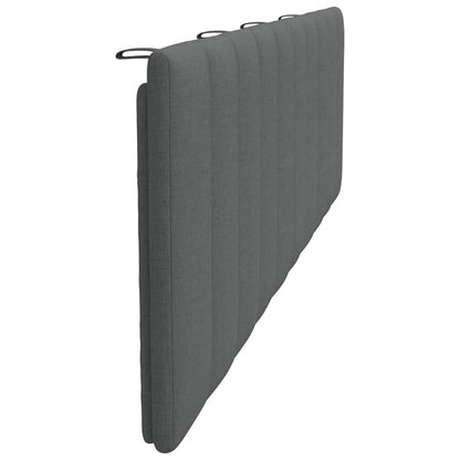 Cuscino Testiera Hanko Grigio Scuro 180 cm in Tessuto