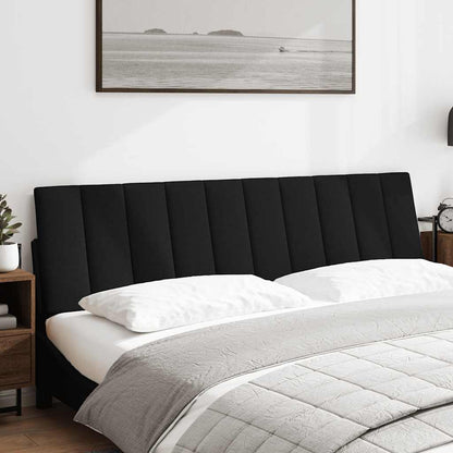 Cuscino Testiera Hanko Nero 180 cm in Tessuto
