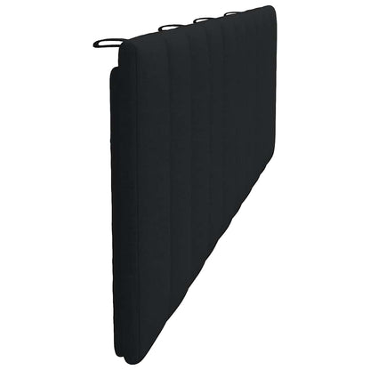 Cuscino Testiera Hanko Nero 180 cm in Tessuto