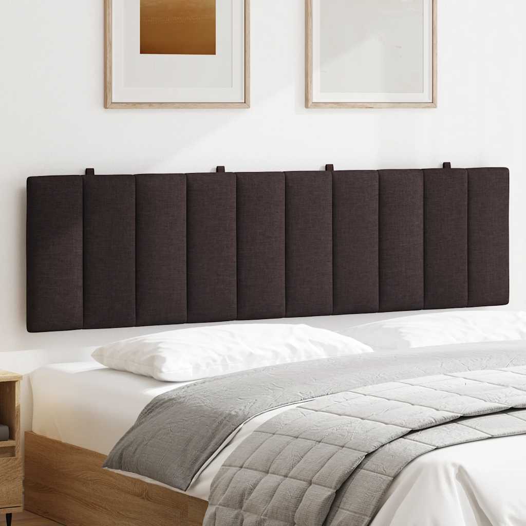 Cuscino Testiera Hanko Marrone Scuro 180 cm in Tessuto
