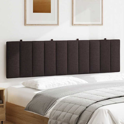 Cuscino Testiera Hanko Marrone Scuro 180 cm in Tessuto