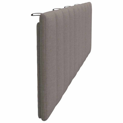 Cuscino Testiera Hanko Tortora 180 cm in Tessuto