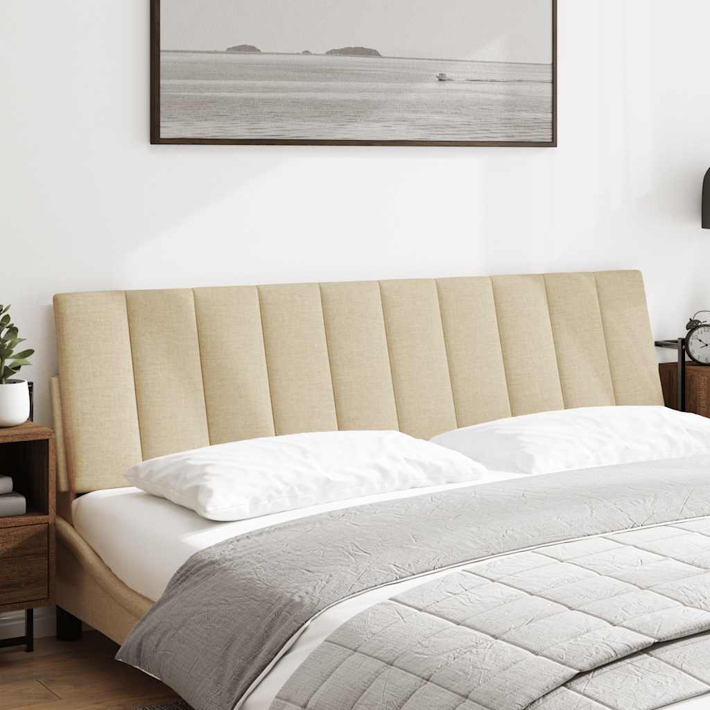 Cuscino Testiera Hanko Crema 180 cm in Tessuto