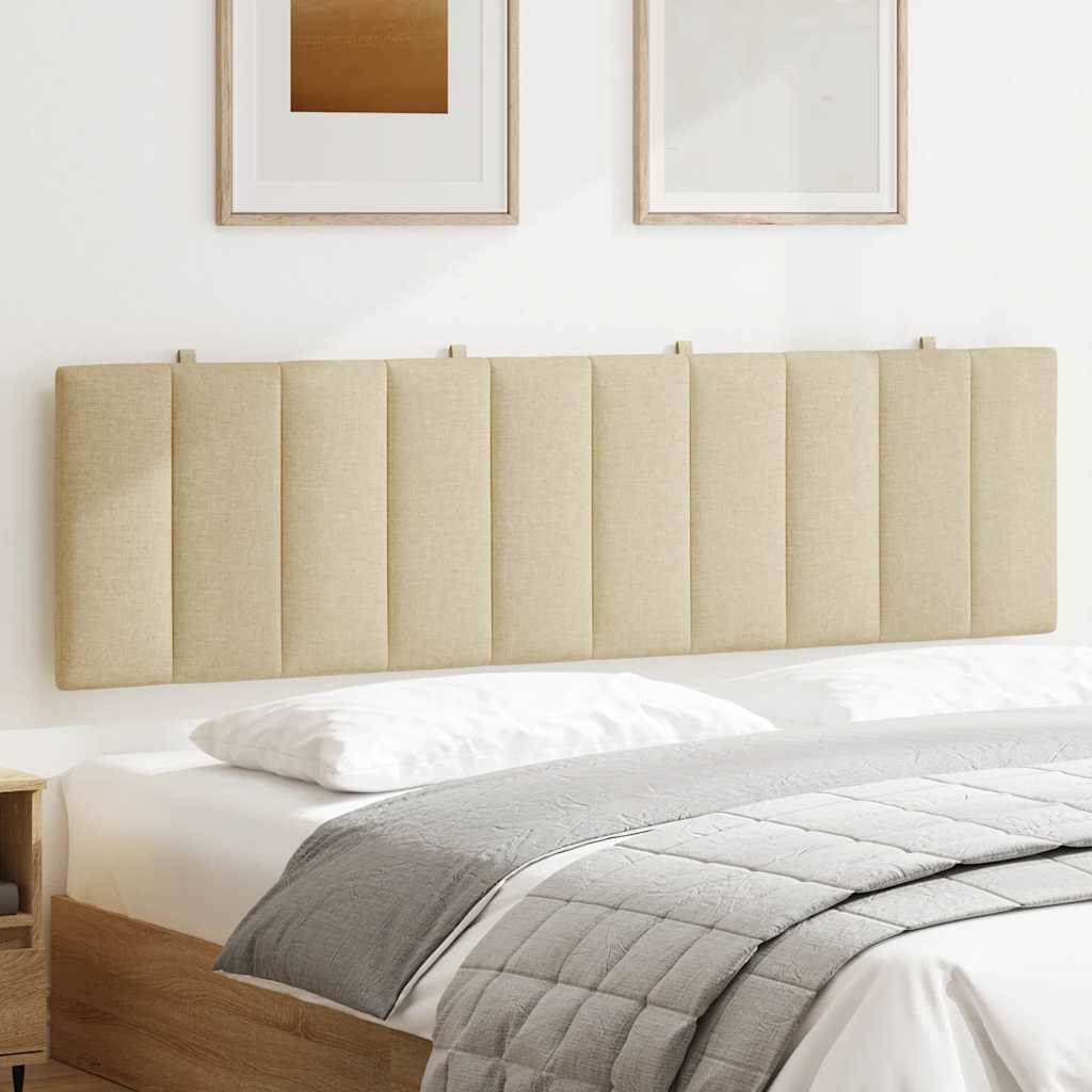 Cuscino Testiera Hanko Crema 180 cm in Tessuto